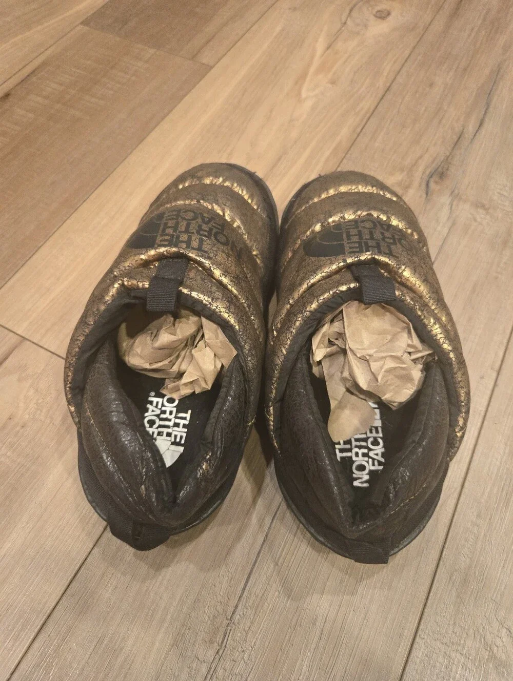 Women’s The North Face Gold Slip‑On Shoes • Size 8
